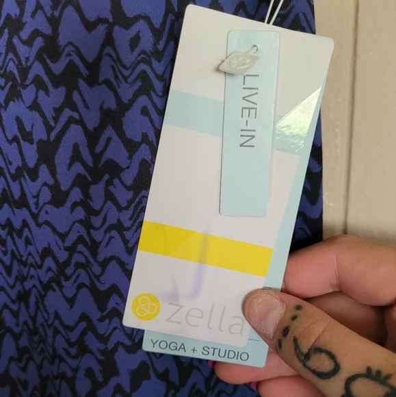 🆕 NWT Zella live in high waist ankle performance leggings blue twilight - Picture 5 of 11